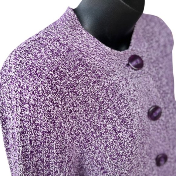 🌸4/$50🌸 Heathered Purple Cardigan Sweater - Picture 3 of 14